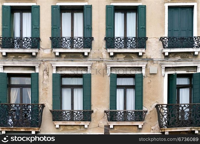 A house facade in Northern Italy