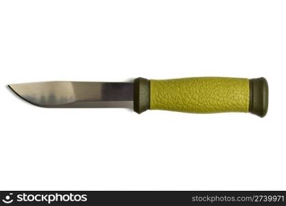 A hunter knife isolated on white background