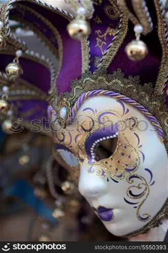 A jester mask in the traditional style of the famous Venice carnevale