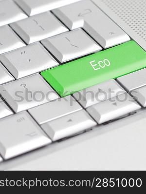 A keyboard with an eco option