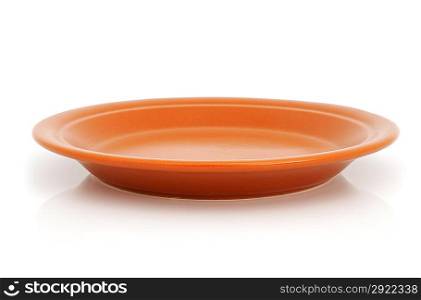 A kitchen plate on the white background