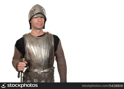 A knight in armor