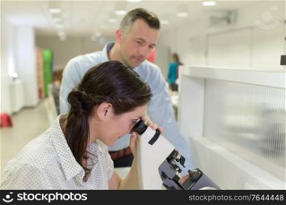 a laboratory technician and manager