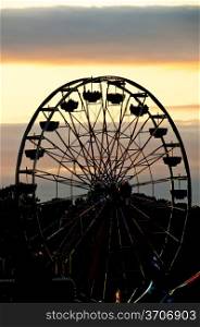 A large ferris wheel or big wheel at a fair.. Ferris Wheel