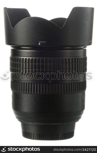 A lens for camera on white background