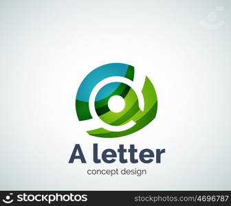 A letter concept logo template, abstract business icon