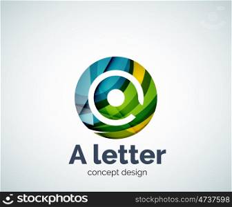 A letter concept logo template, abstract business icon