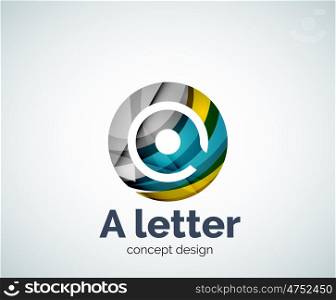 A letter concept logo template, abstract business icon