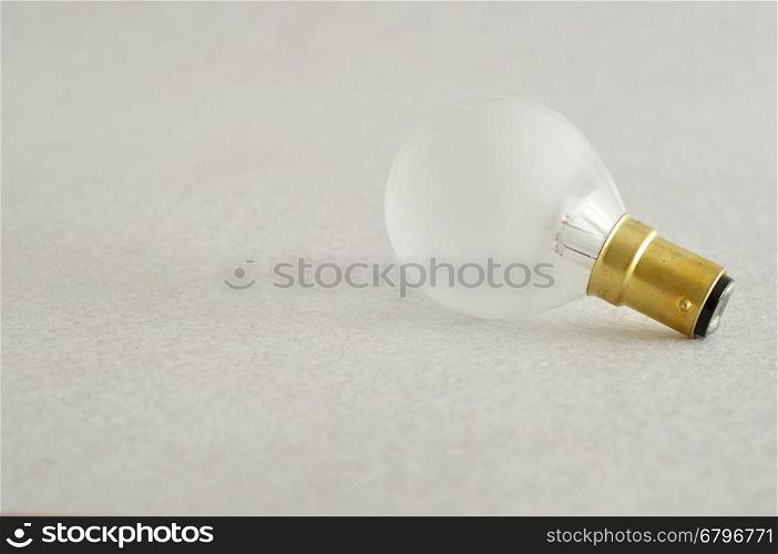 A light bulb isolated on a white background