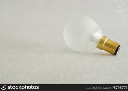 A light bulb isolated on a white background