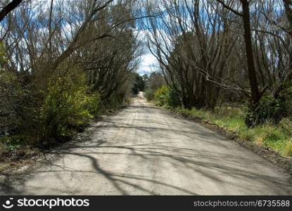 A lonely country road near Moss Vale, New South Wales, Australia