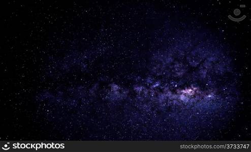A look at a portion of the milky way galaxy filled with stars and planets