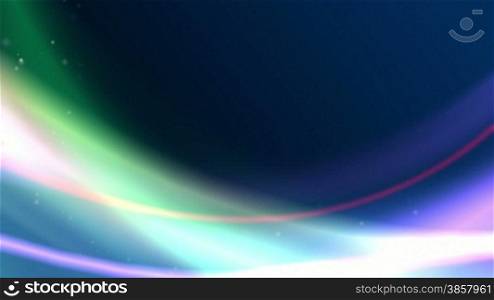 A loopable abstract motion background with whispy lines of light and floating particles
