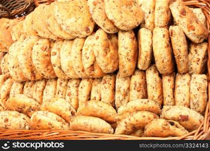A lot of biscuits with pork cracklings