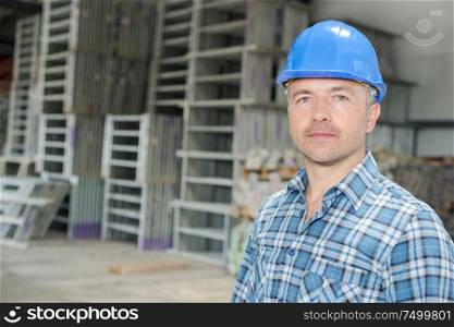 a male worker in warehouse
