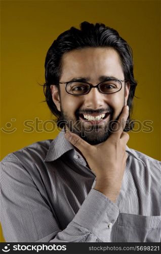 A man smiling