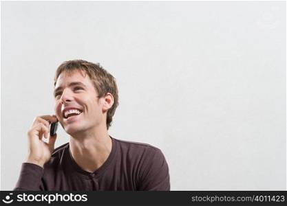 A man using a cell phone
