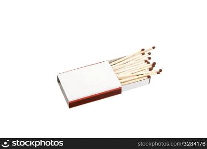A matchbox with blank label and white background