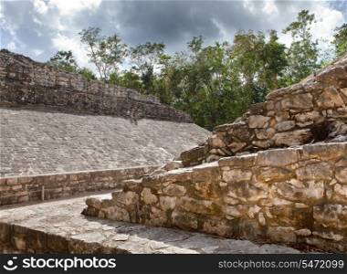 A Mayan Ball field, Yucatan, Mexico