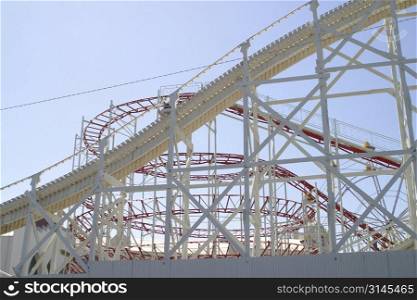 A maze of roller coaster. Luna Park Melbourne.