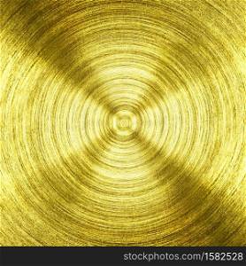 a metal Gold iron with circular texture background.. a metal Gold iron with circular texture background