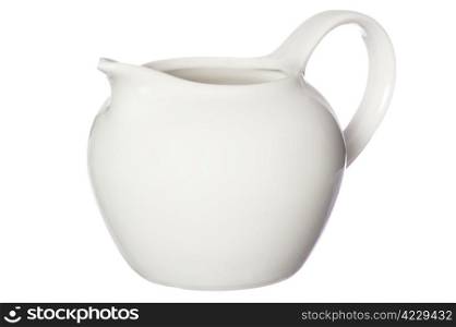 a milk jug on a white background