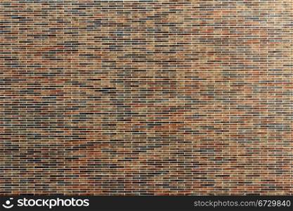 A modern brick wall with colorfull