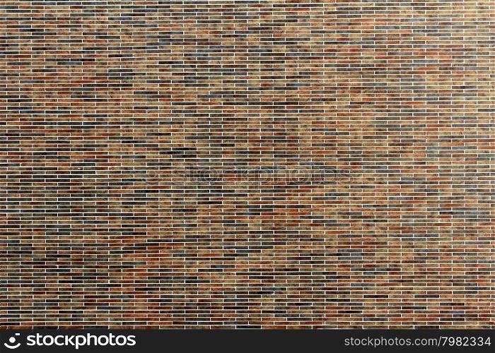 A modern brick wall with colorfull