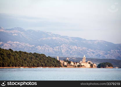 A nature landscape of Rab, Croatia