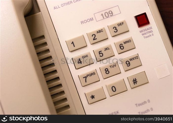 A nearly obsolete technology the motel landline phone