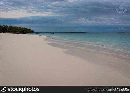 a nice view of Zanzibar beach