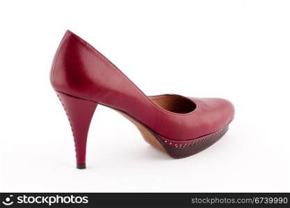 a pair of heel shoes