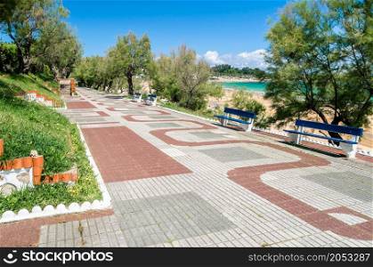 A park in Santander, northern Spain, next to Sardinero Beach