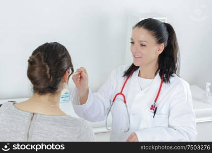 a patient and doctor consultation