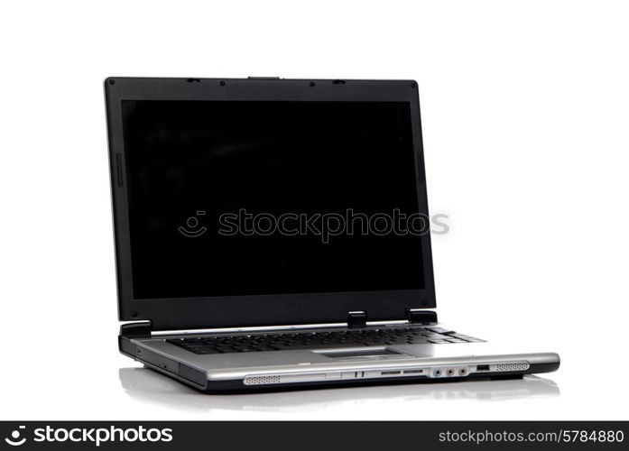 a personal computer isolated on white background