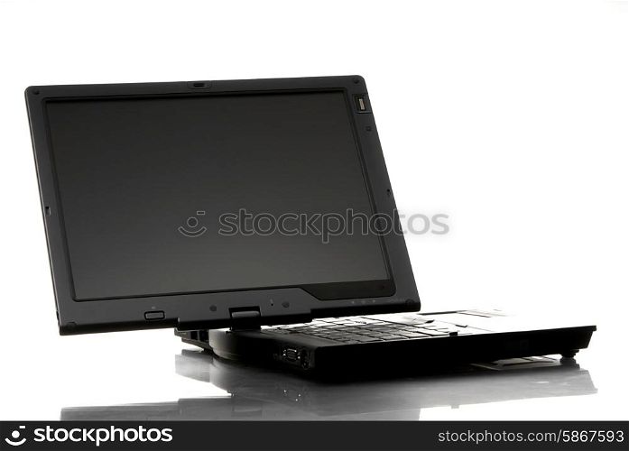 a personal computer isolated on white background