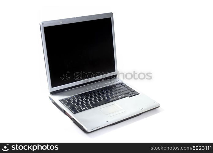 a personal computer isolated on white background