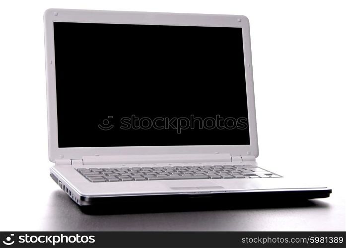 a personal computer isolated on white background