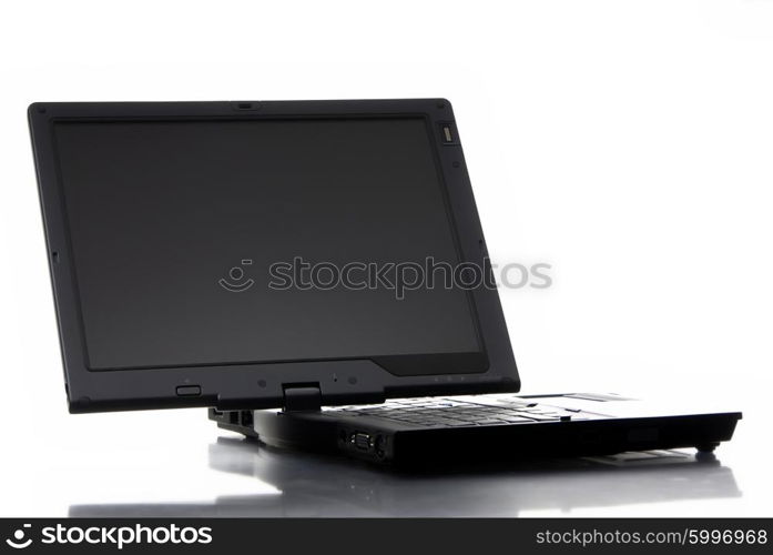 a personal computer isolated on white background