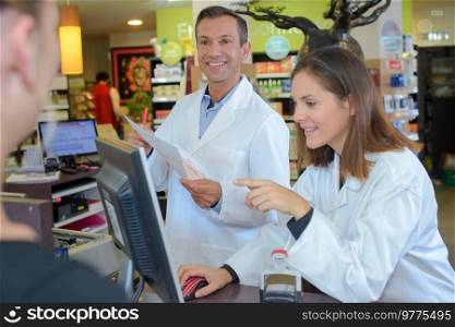 a pharmacist recognizes the buyer