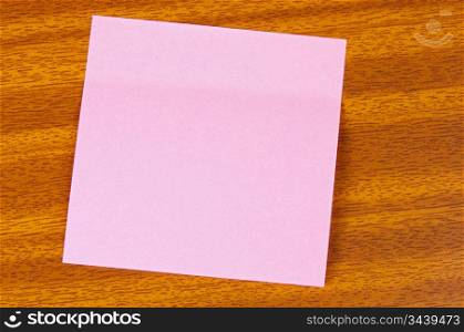 a photo of a Post-It on the table