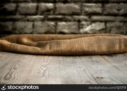 A photo of a wooden table with different backgrounds for any announcements