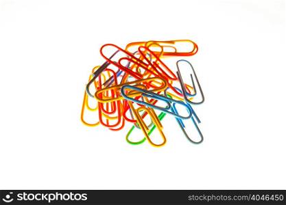 A pile of paperclips