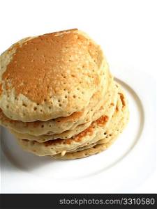 A pile of traditional scottish pancakes, which are also an American favourite.