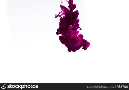 a pink color explosion on a white background