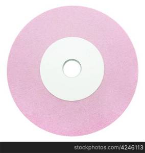 a pink diamond wheel, isolated over white