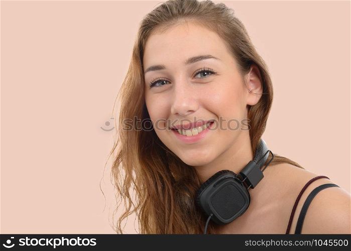 a portrait of a young woman with a beautiful smile