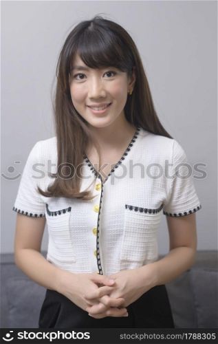 A portrait of beautiful young asian woman. Portrait of beautiful young asian woman