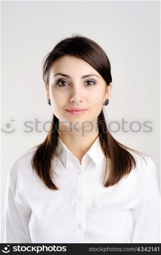 A portrait of young beautiful woman