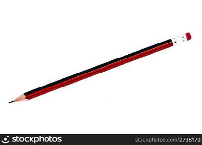 A red pencil isolated on white background